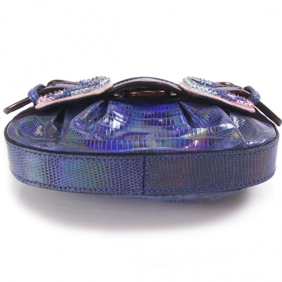 Fendi Snakeskin Sequin Mini B Bag 4 of 8
