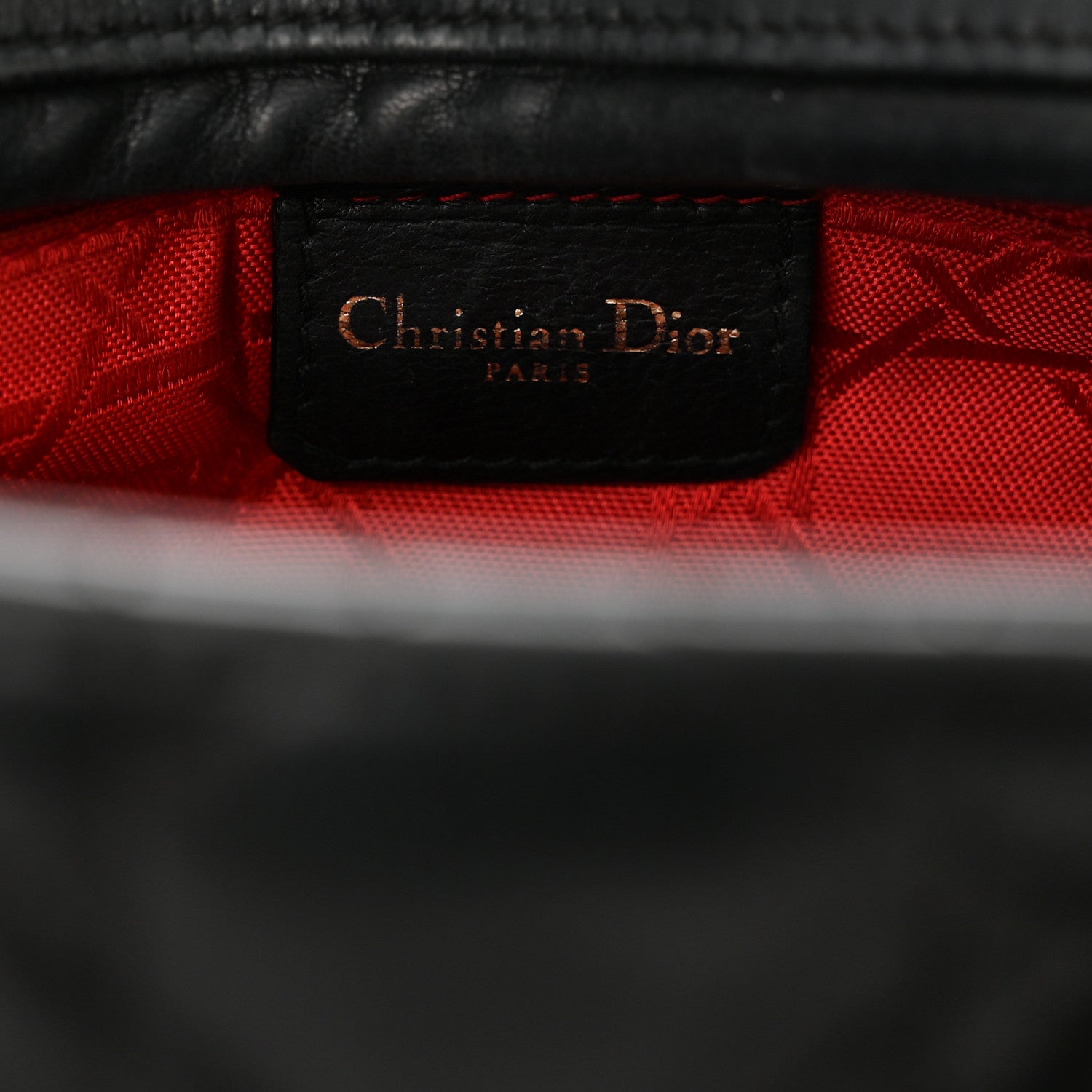 Christian Dior Lambskin Cannage Medium Lady Dior Black 6 of 15