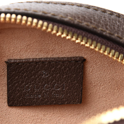 Gucci GG Supreme Monogram Web Mini Ophidia Round Shoulder Bag Brown 6 of 9