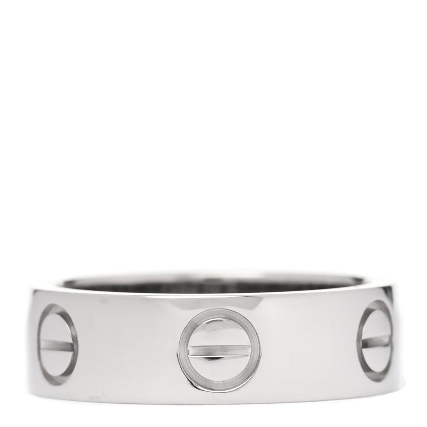 18K White Gold 5.5mm LOVE Ring 50 5.25