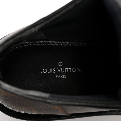 Louis Vuitton Monogram Calfskin Beaubourg Platform Derby Shoes 37 Brown 6 of 8