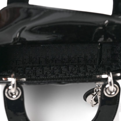 Christian Dior Patent Cannage Mini Lady Dior Black 5 of 9