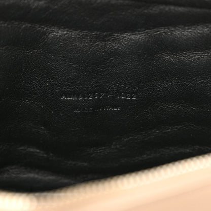 Saint Laurent Grain De Poudre Matelasse Monogram Mini Lou Camera Bag Dark Beige 7 of 10
