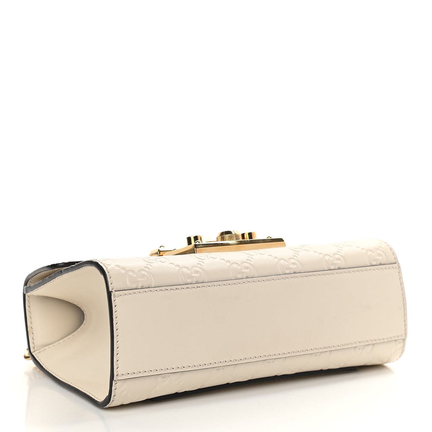 Guccissima Small Padlock Shoulder Bag White
