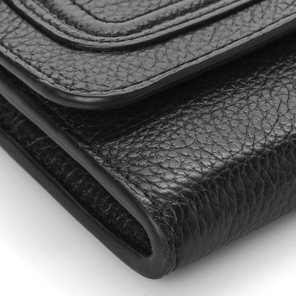Chloe Calfskin Marcie Continental Flap Wallet Black 6 of 7