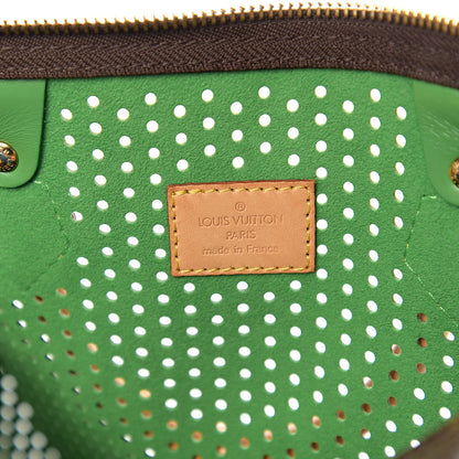Louis Vuitton Monogram Perforated Speedy 30 Green 5 of 9
