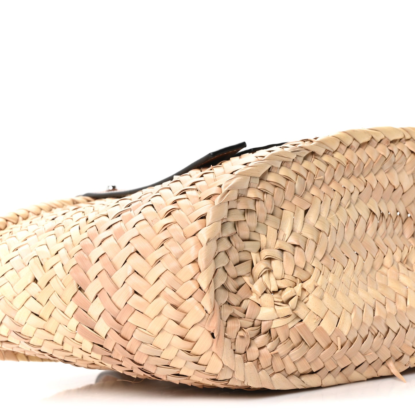 Raffia Small Basket Tote Bag Natural Tan
