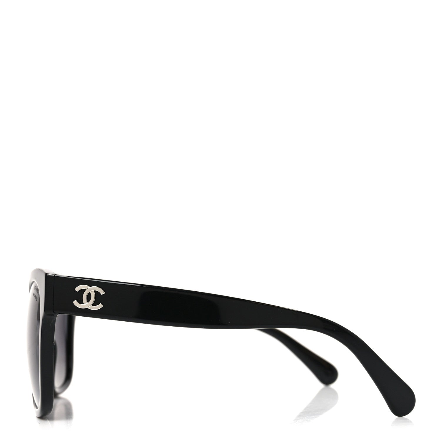 Chanel Acetate Polarized Square CC Sunglasses 5380  Black 3 of 7