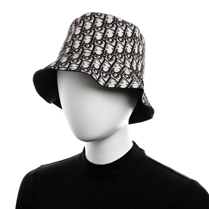 Christian Dior Oblique Reversible Teddy-D Brim Bucket Hat Beige 2 of 16