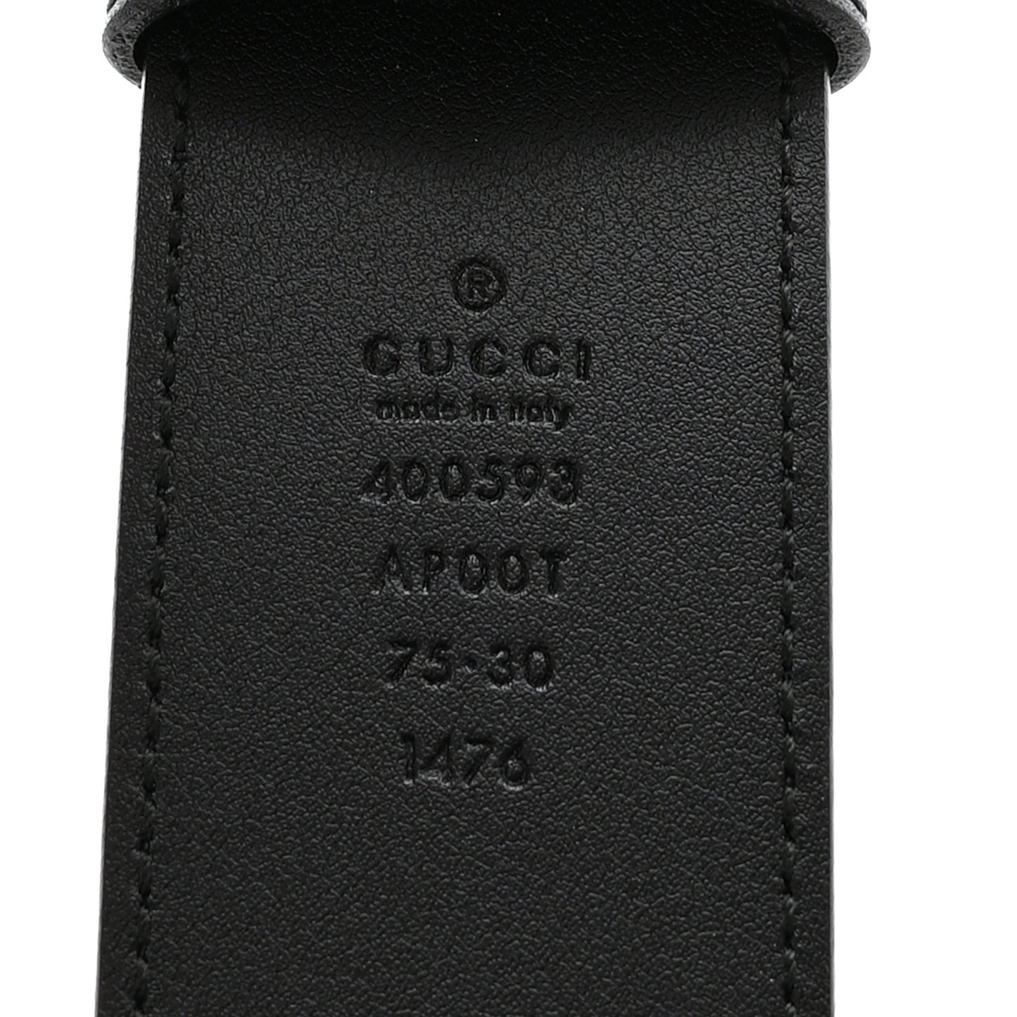 Calfskin Double G 40mm Belt 75 30 Black