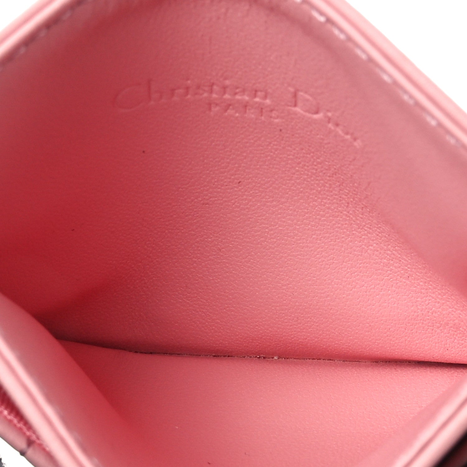 Christian Dior Lambskin Cannage Lady Dior Card Holder Melacoton 5 of 7