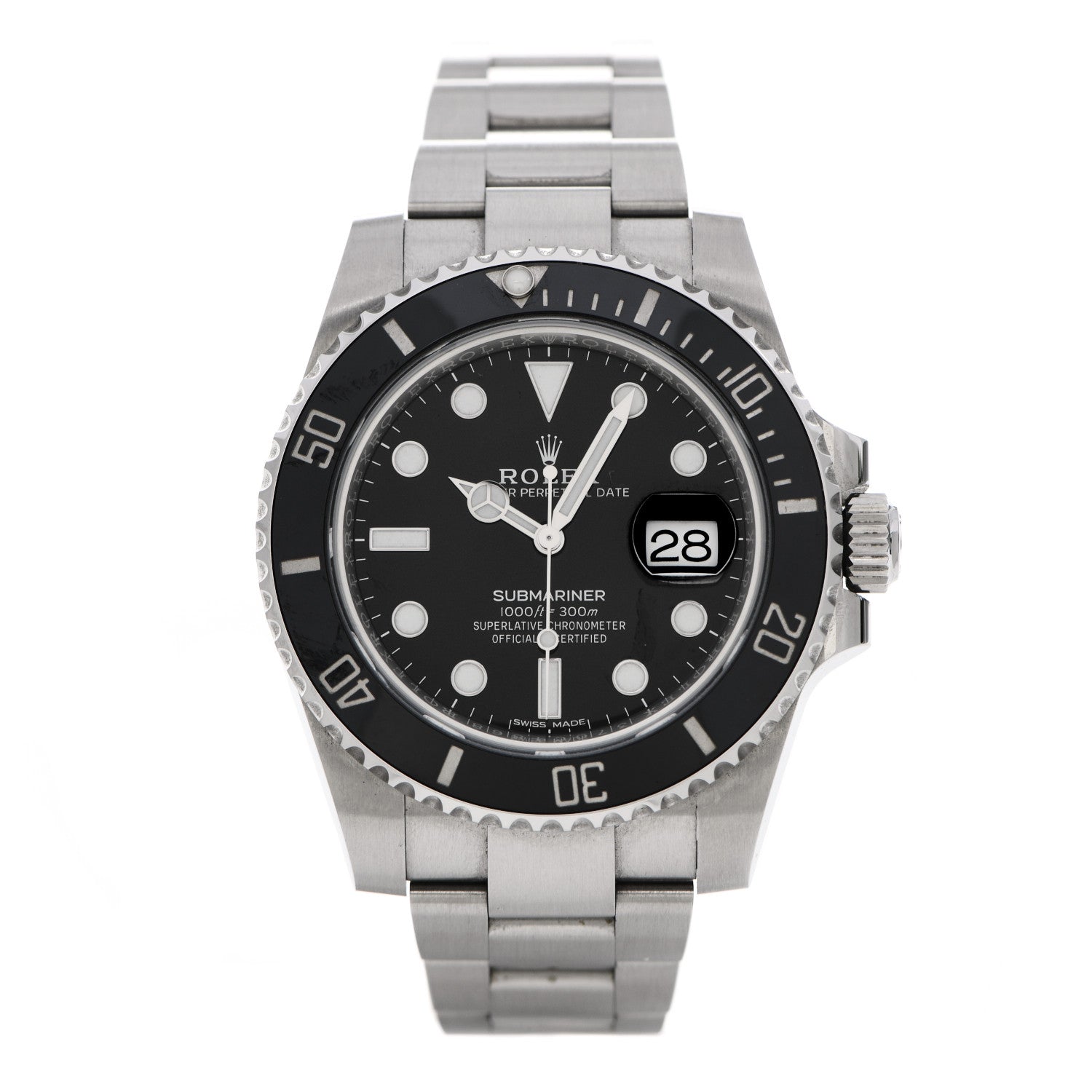 Rolex Stainless Steel 40mm Oyster Perpetual Submariner Date Watch Black 116610LN 1 of 5