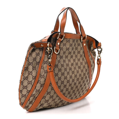 Gucci Monogram Medium Abbey Convertible Tote Brown 3 of 10