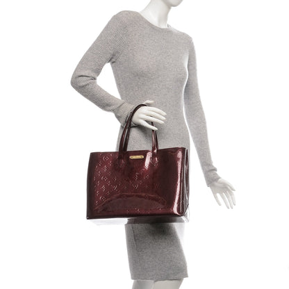 Louis Vuitton Vernis Wilshire MM Rouge Fauviste 2 of 10