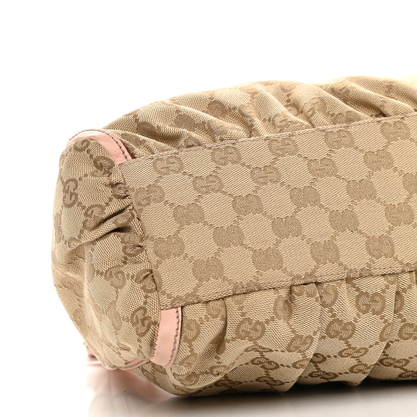 Monogram Medium D Gold Ring Hobo Pink