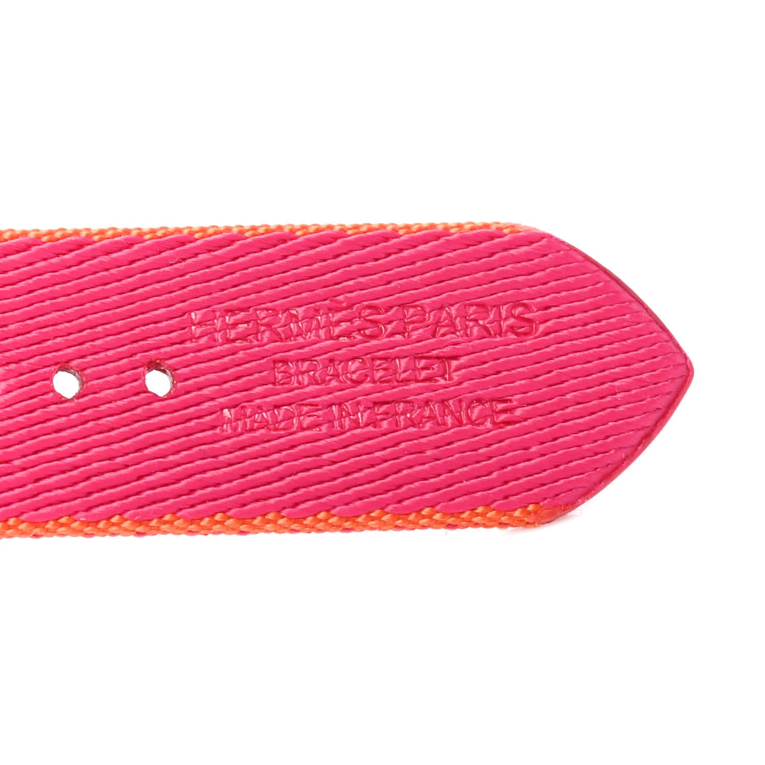 Hermes Nylon Weave Apple Watch Single Tour Band 40mm Orange Rose Mexico 3 of 4