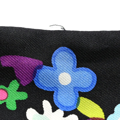 Louis Vuitton Silk Floral Multicolor Bandeau Black 4 of 6