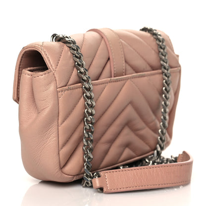 Saint Laurent Sheepskin Matelasse Monogram Classic Baby Chain Bag Pale Pink 3 of 10