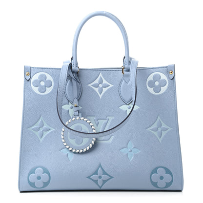 Louis Vuitton Empreinte Monogram Giant By The Pool Onthego MM Summer Blue 1 of 4