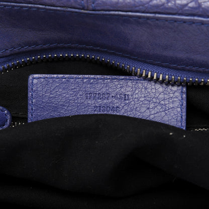 Balenciaga Agneau Giant 21 Silver Hardware Weekender Bleu Lavande 10 of 11