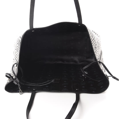 MCM Visetos Large Liz Reversible Shopper Tote Black 12 of 15