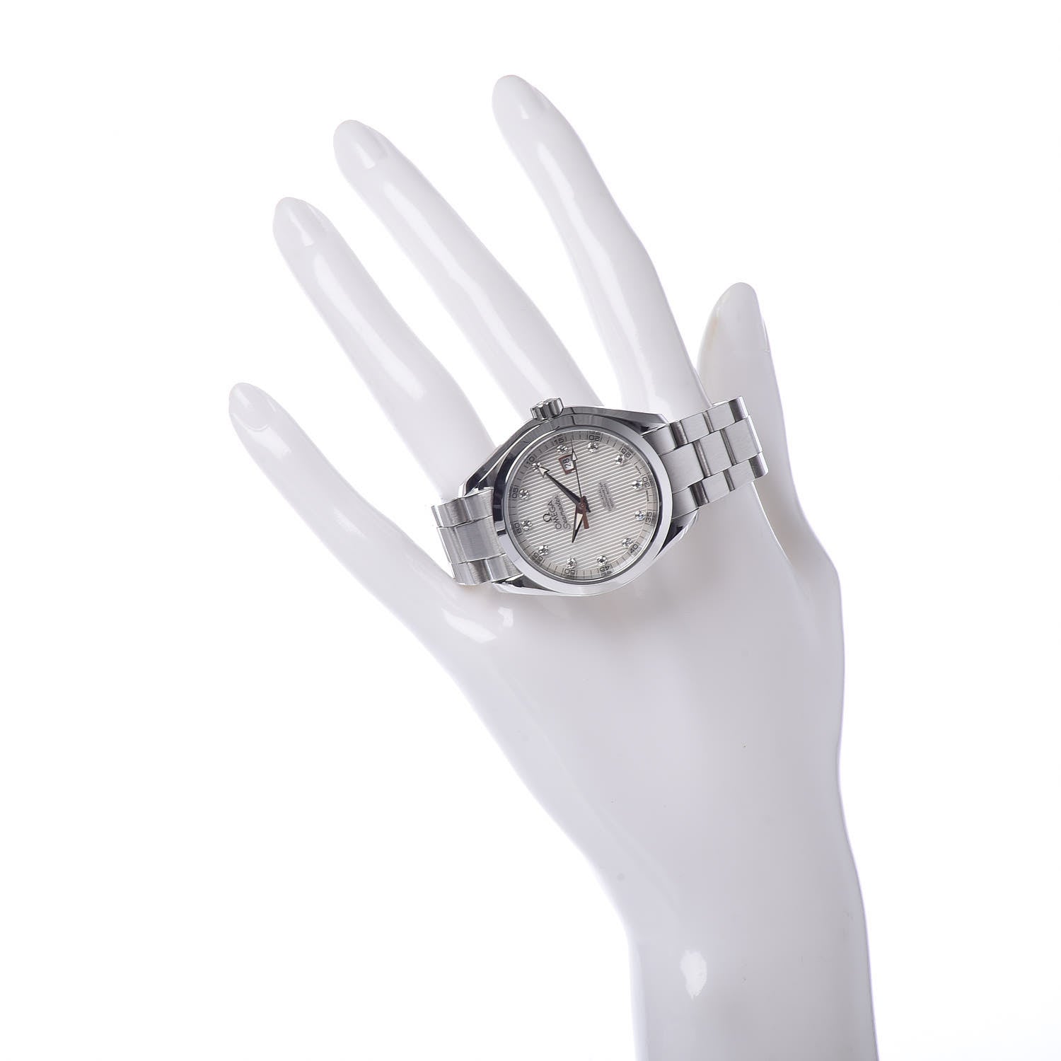 Omega Stainless Steel Diamond Mother of Pearl 34mm Seamaster Aqua Terra Co-Axial Chronometer Automatic Watch 231.10.34.20.55.001 2 of 7