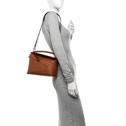 Loewe Calfskin Small Puzzle Edge Bag Tan 2 of 10