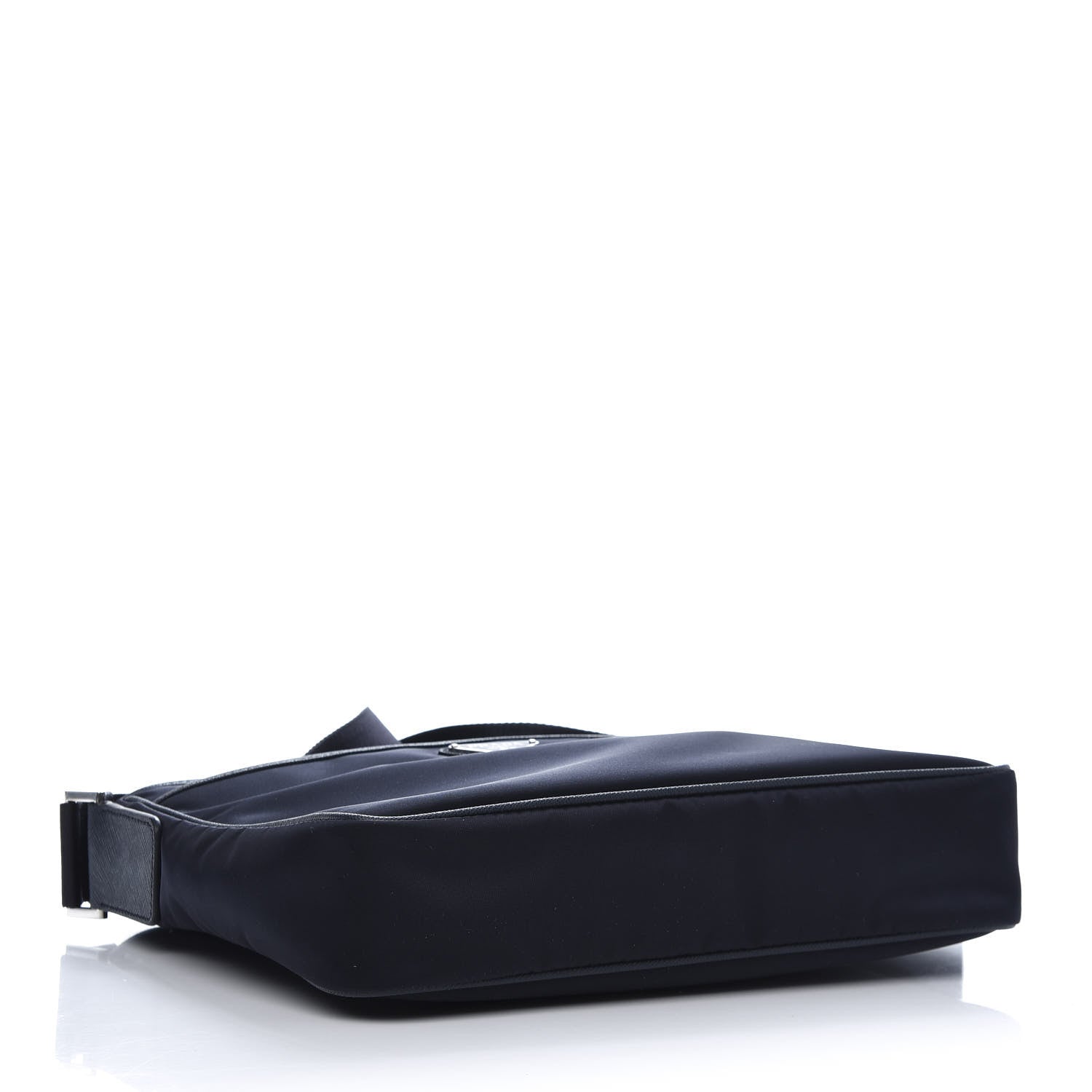 Prada Tessuto Nylon Saffiano Flat Messenger Bag Baltico 4 of 11