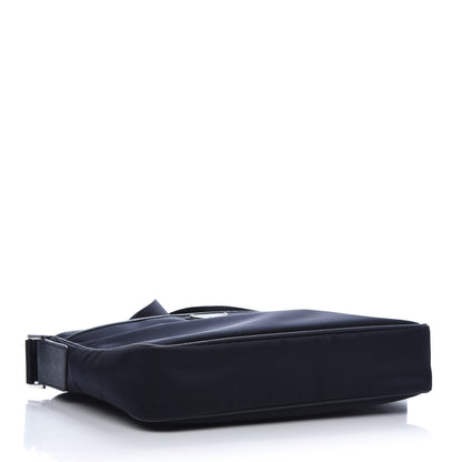 Prada Tessuto Nylon Saffiano Flat Messenger Bag Baltico 4 of 11