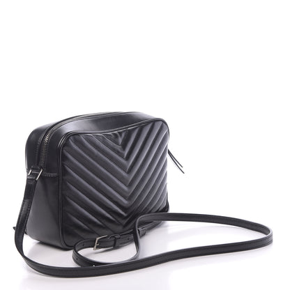 Saint Laurent Calfskin Matelasse Monogram Lou Camera Bag Black 3 of 9