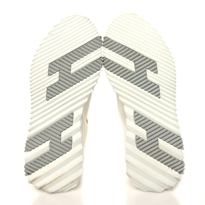 Hermes Goatskin Suede Mens Bouncing Sneakers 41 White 5 of 9