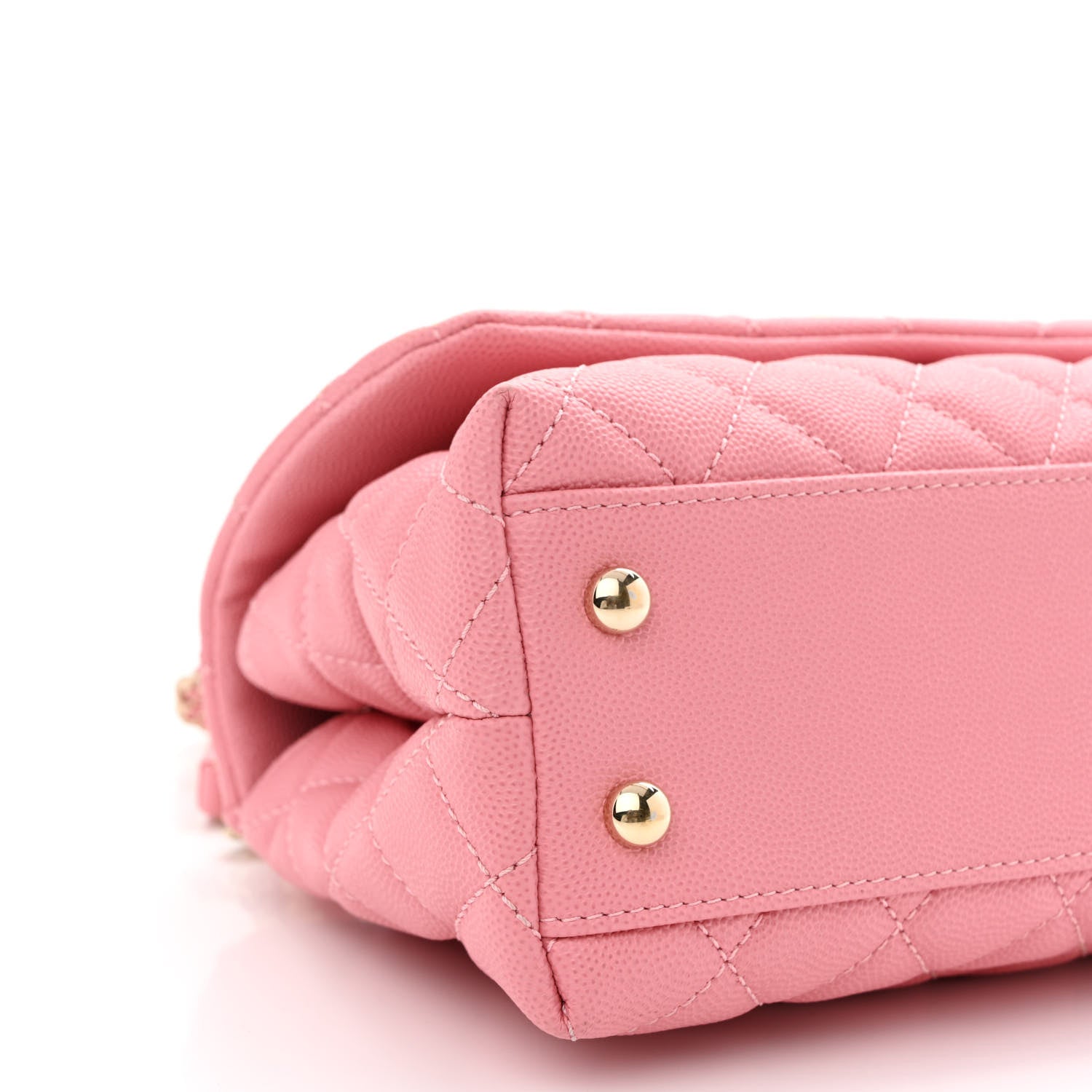 Chanel Caviar Quilted Mini Coco Handle Flap Pink 9 of 11