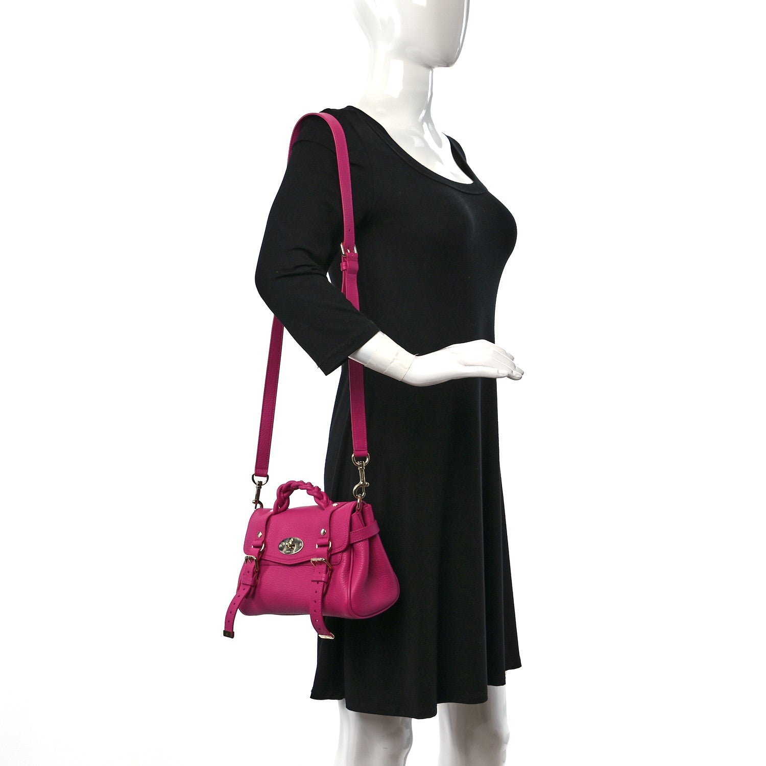 Mulberry Heavy Grain Mini Alexa Pink 2 of 8