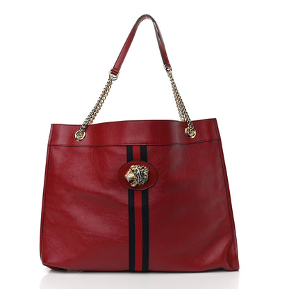 Gucci Calfskin Large Rajah Chain Tote Romantic Cherry 3 of 10