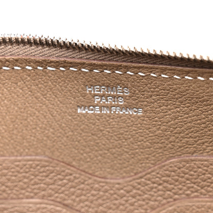 Hermes Evercolor Chaine d'Ancre Zipengo Pochette To Go Etoupe 6 of 11