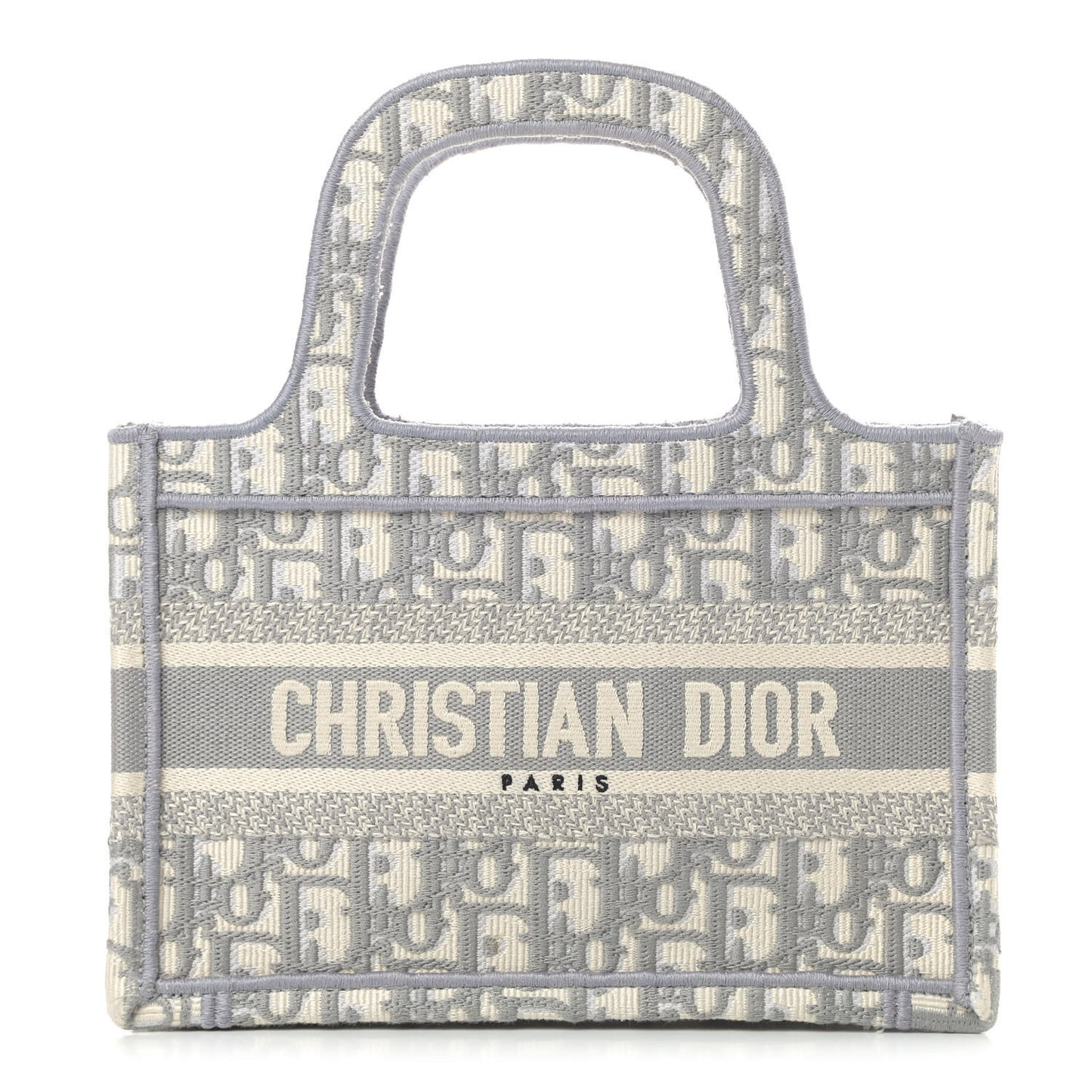 Oblique Mini Book Tote Grey Multicolor