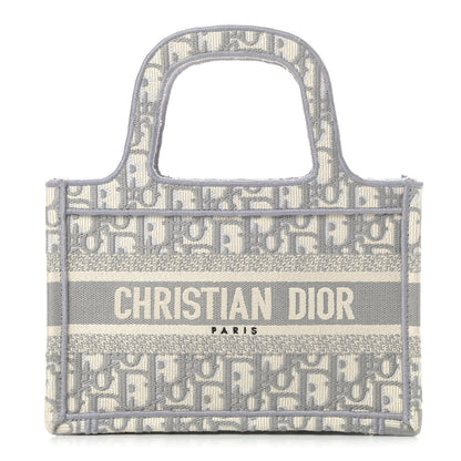 Christian Dior Oblique Mini Book Tote Grey Multicolor 1 of 11
