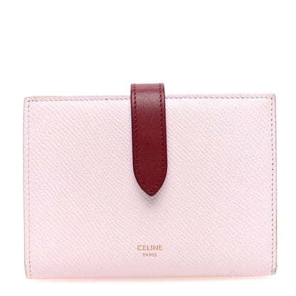 Celine Grained Calfskin Medium Multifunction Strap Wallet Peony Carmin 1 of 6