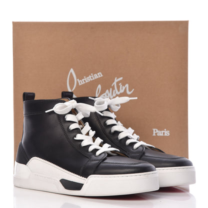 Christian Louboutin Calfskin Mens Rankick Flat Sneakers 42.5 Black 14 of 14