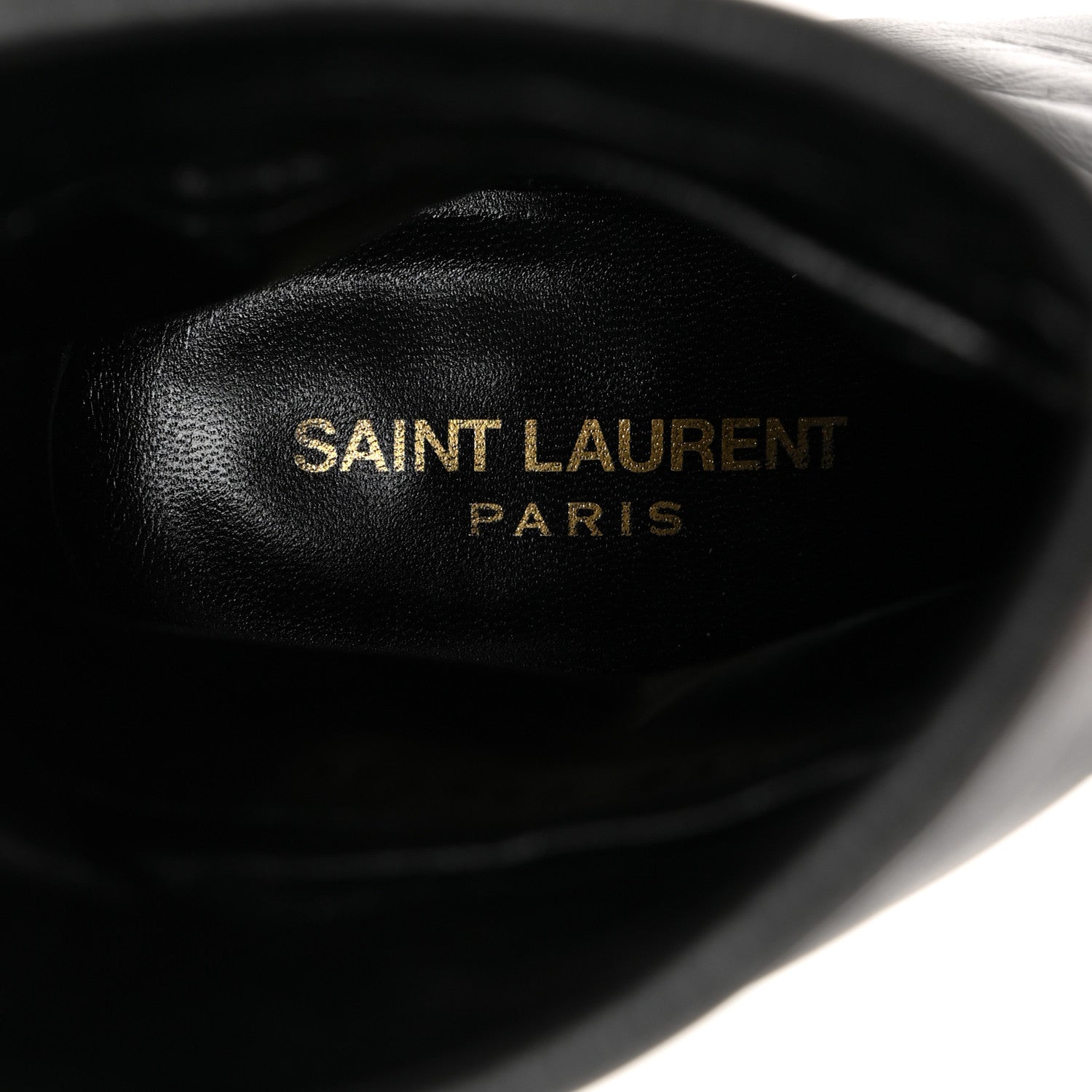 Saint Laurent Calfskin Liz 85 Wedge Booties 36 Black 6 of 8
