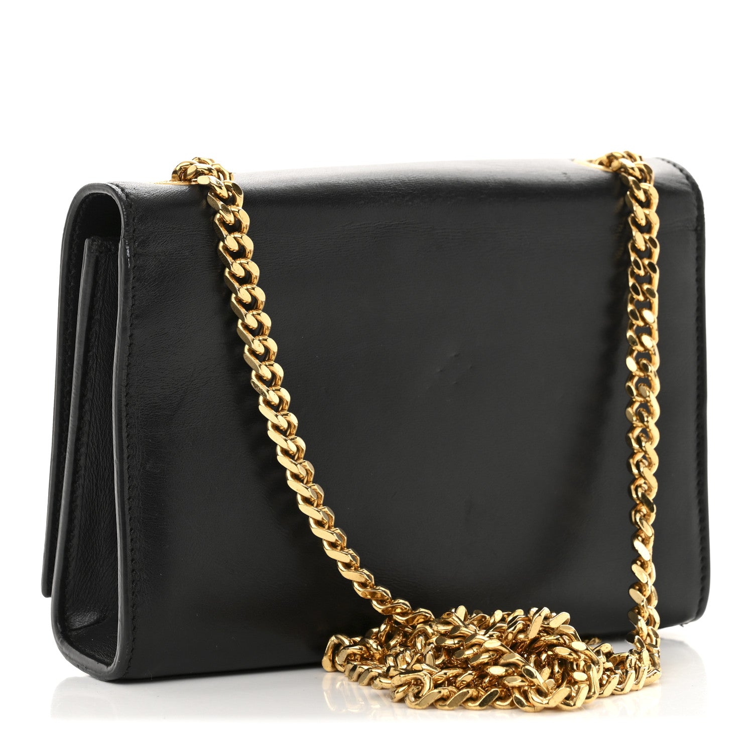 Saint Laurent Calfskin Small Classic Monogram Kate Tassel Satchel Black 3 of 14