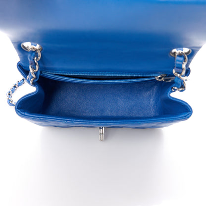 Chanel Lambskin Quilted Mini Square Flap Blue 5 of 11