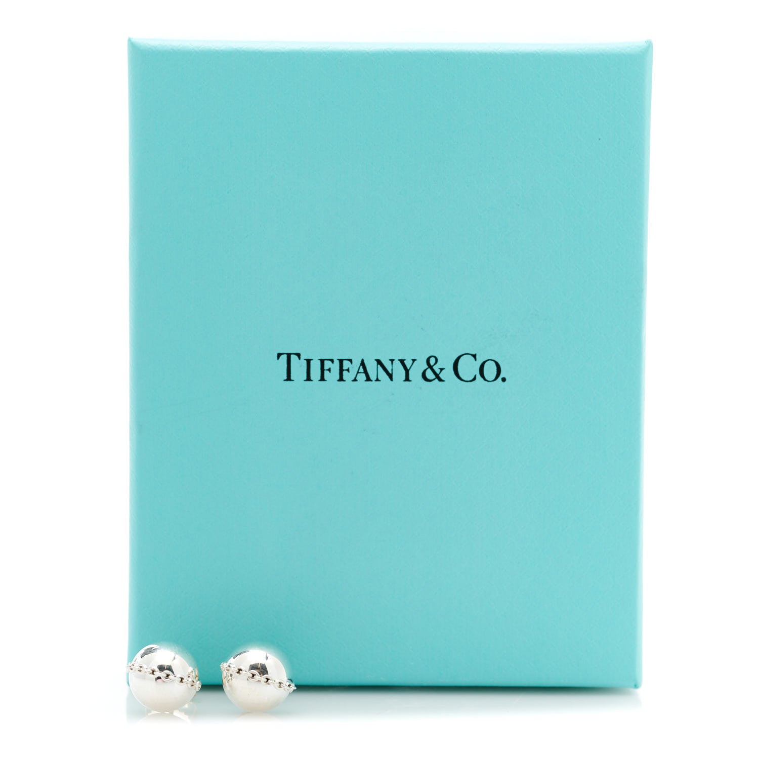 Tiffany Sterling Silver HardWear Bolt Ball Earrings 5 of 5