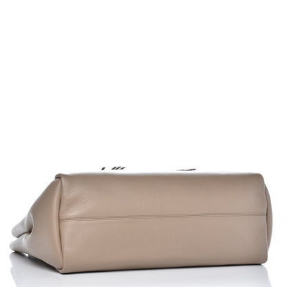 Lanvin Smooth Calfskin Medium Fringe Shopper Tote Beige 4 of 10