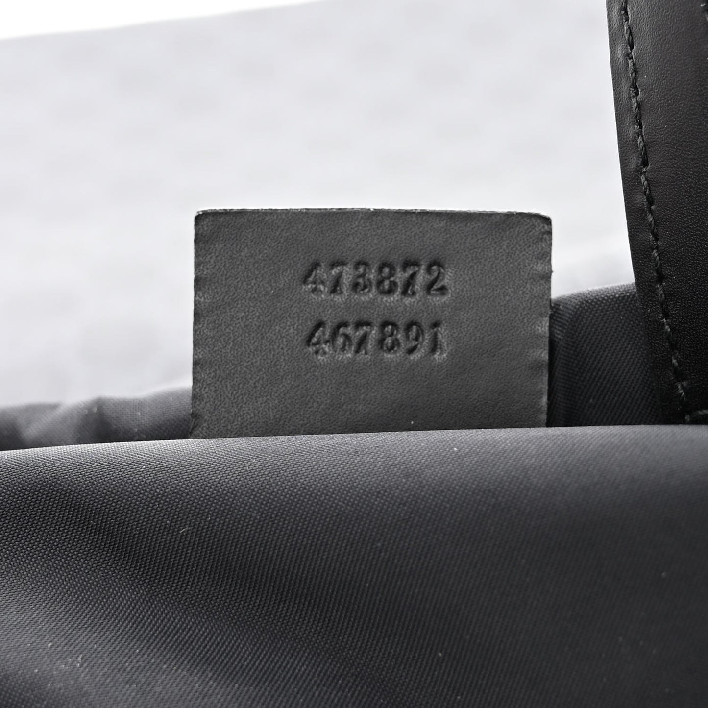 Soft GG Supreme Monogram Appia Calfskin Web Drawstring Backpack Black