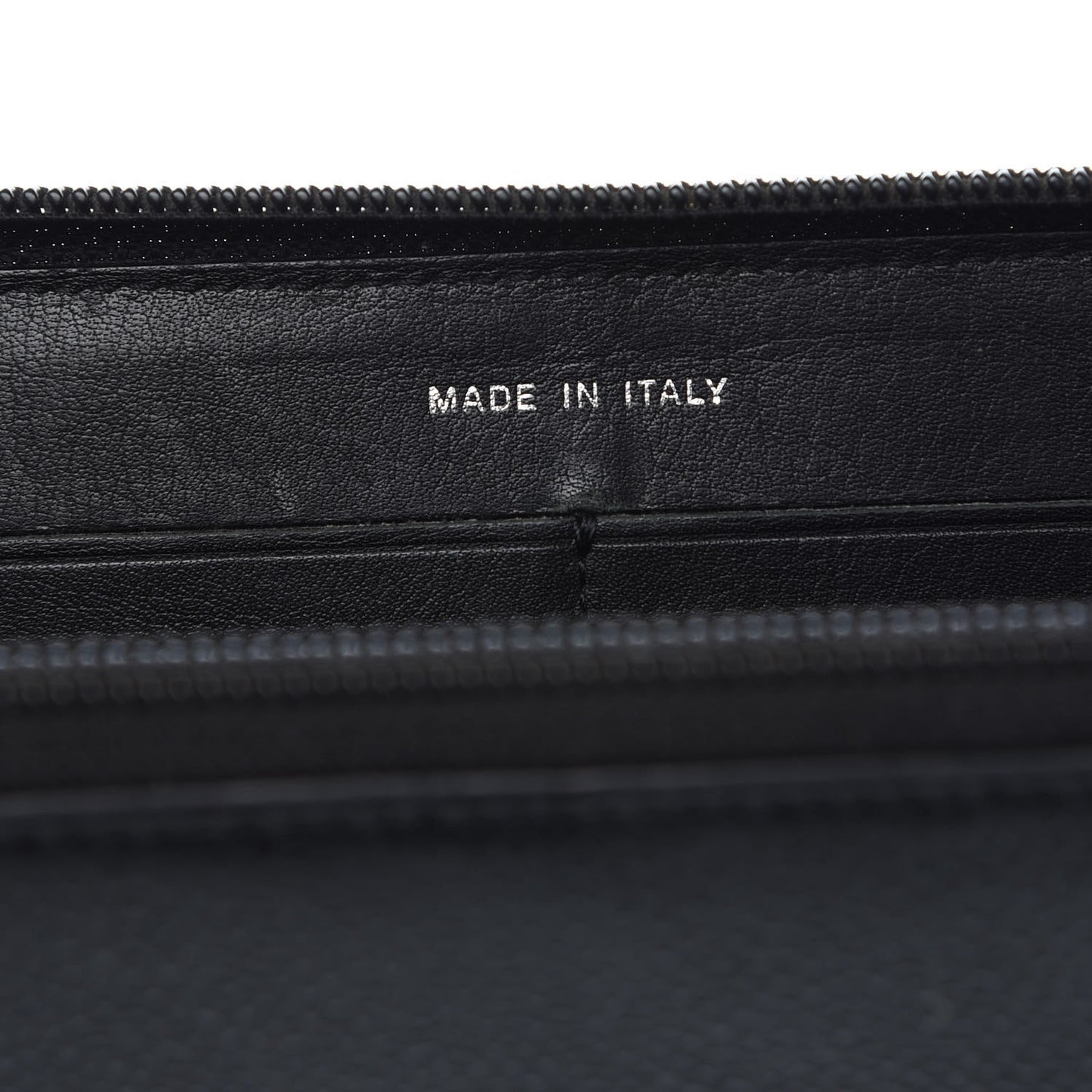 Caviar Large Timeless CC Zip Around Wallet Black