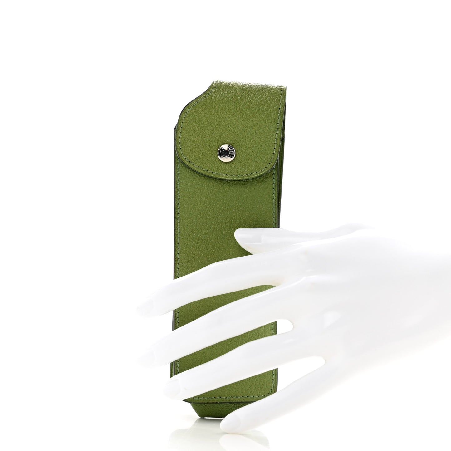 Chevre Mysore Pen Case Vert Anis
