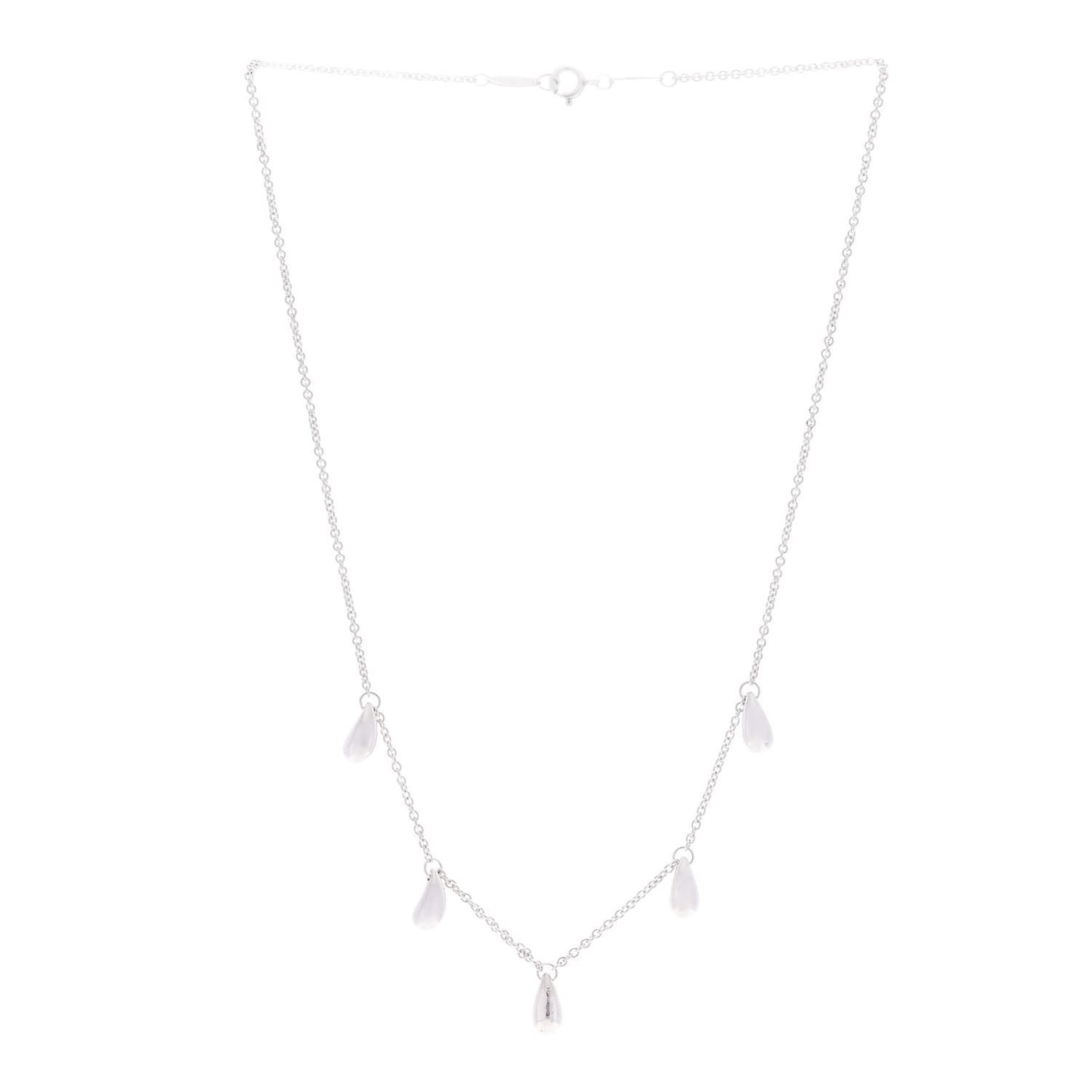 Sterling Silver Elsa Peretti Teardrops Necklace