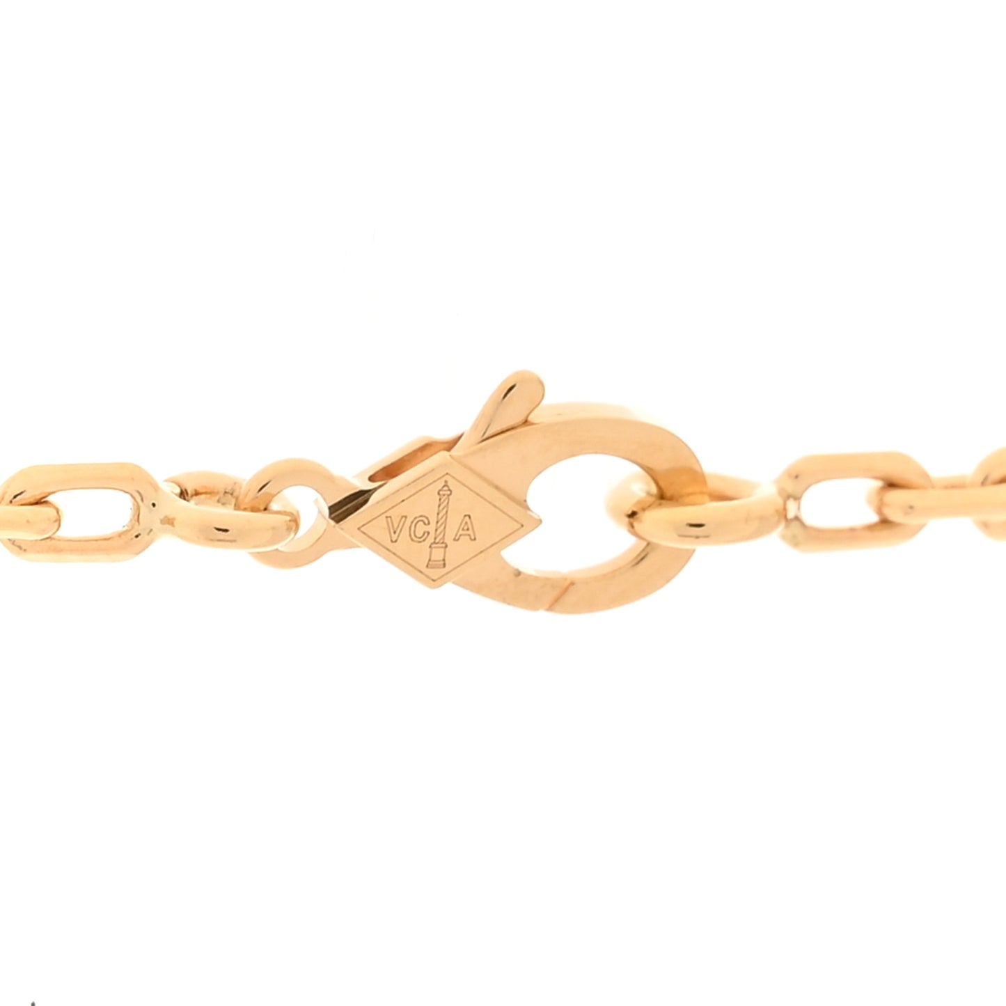 18K Yellow Gold Black Onyx 10 Motifs Vintage Alhambra Necklace
