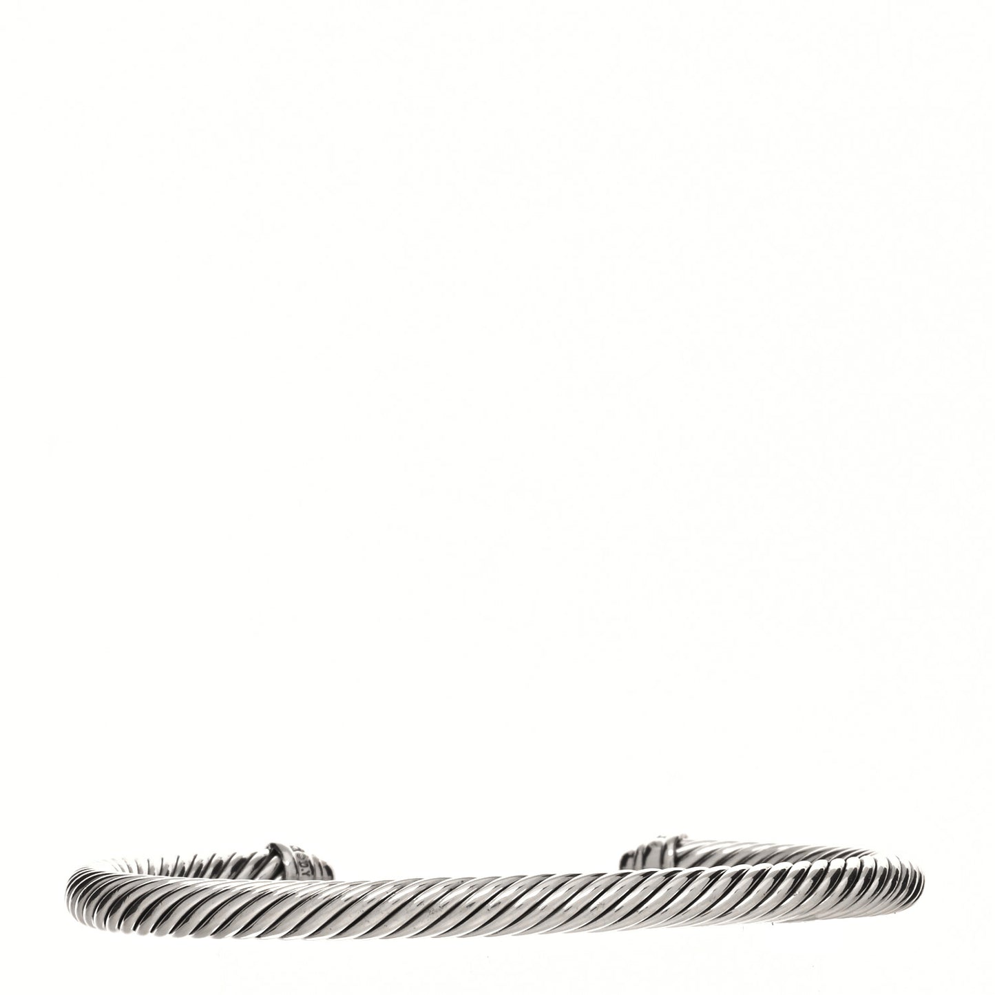 Sterling Silver Diamond 5mm Cable Classics Bracelet